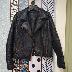 Vegan Leather Moto Jacket Andrew Marc
